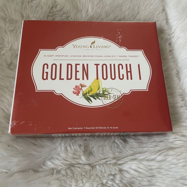 Young Living Essential Oils Golden Touch I With 7 x 5ml Oil Blends New & Sealed 