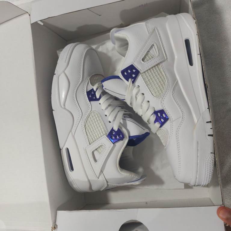 White/Purple Trainers – New in Box (UK 5.5)