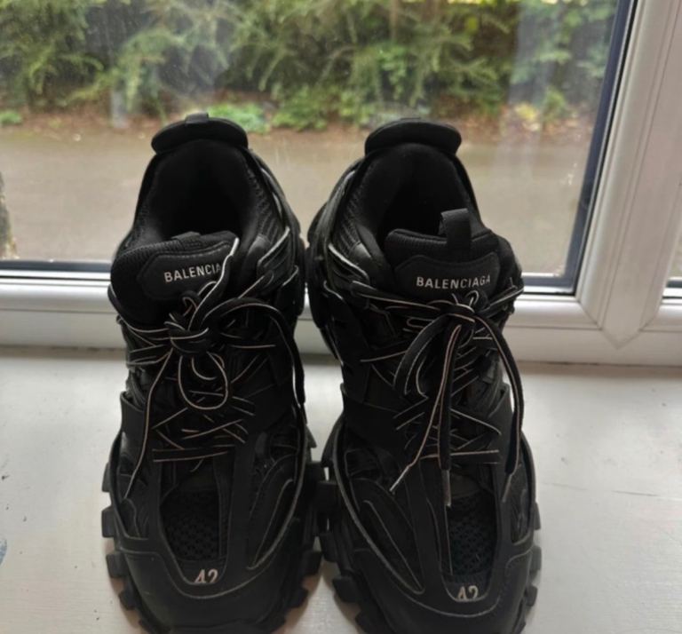 BALENCIAGA Track Sneakers – Black, Size 42