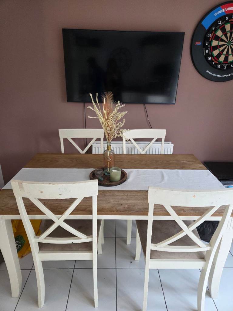 FREE Dining Table and 4 Chairs – very used