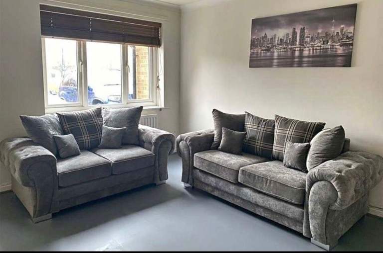 Stylish Verona 3 2 Seater Sofa L Shape Sofa With Cushion 