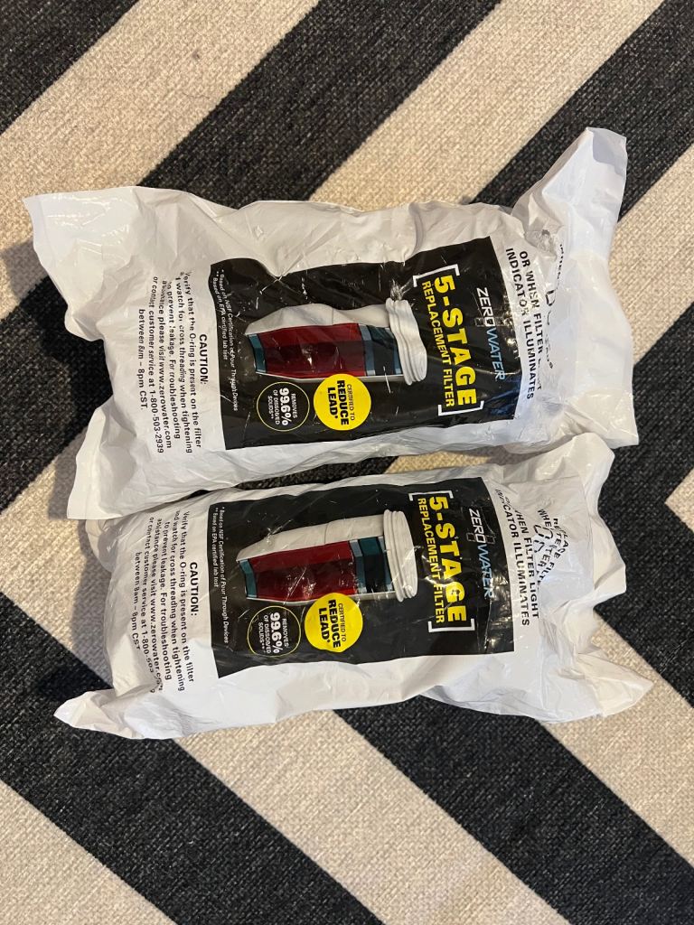 ZERO WATER FILTERS X 2 ZERO WATER 5 STAGE FILTER