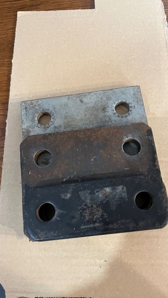 Two tow ball drop plates and one spacer