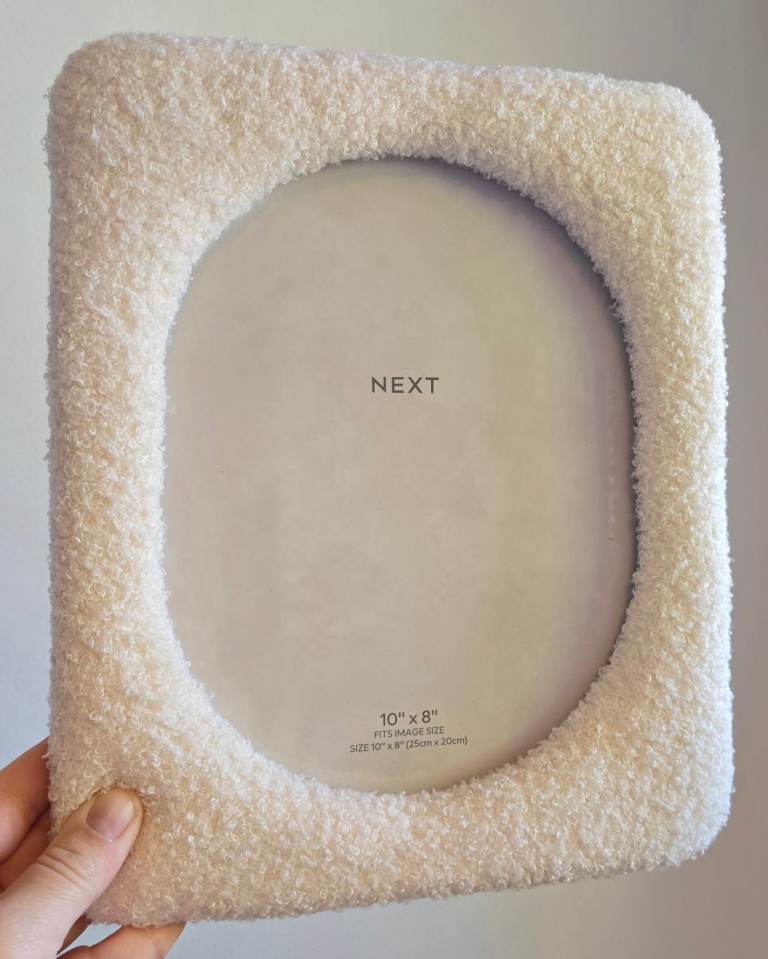 NEXT Boucle photo frame 