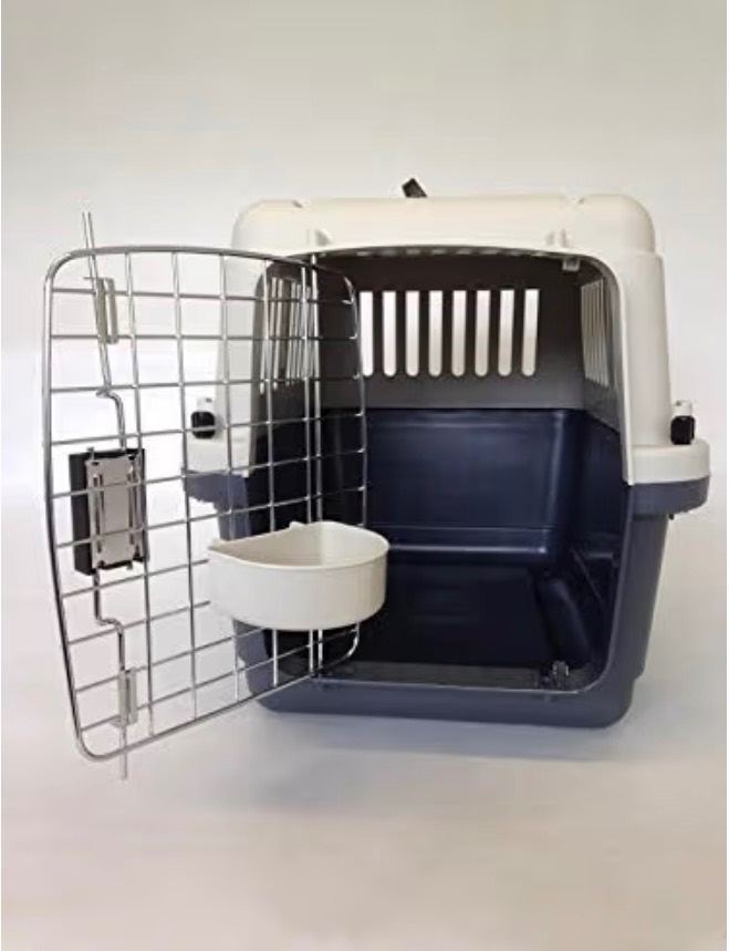 IATA approved pet carrier for air travel. 