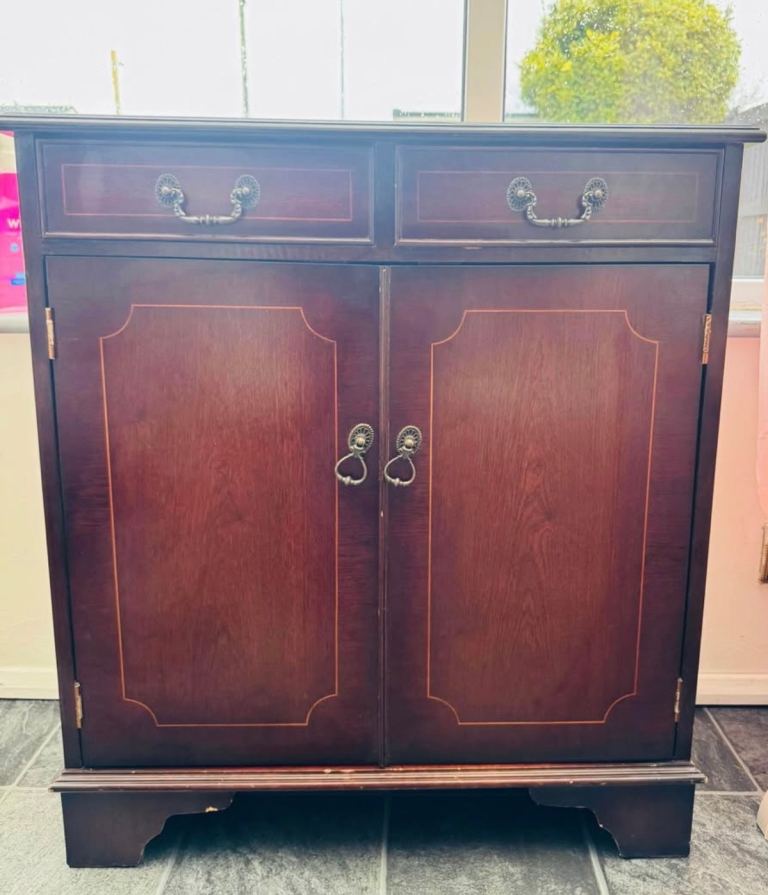 Elegant dark wood cabinet