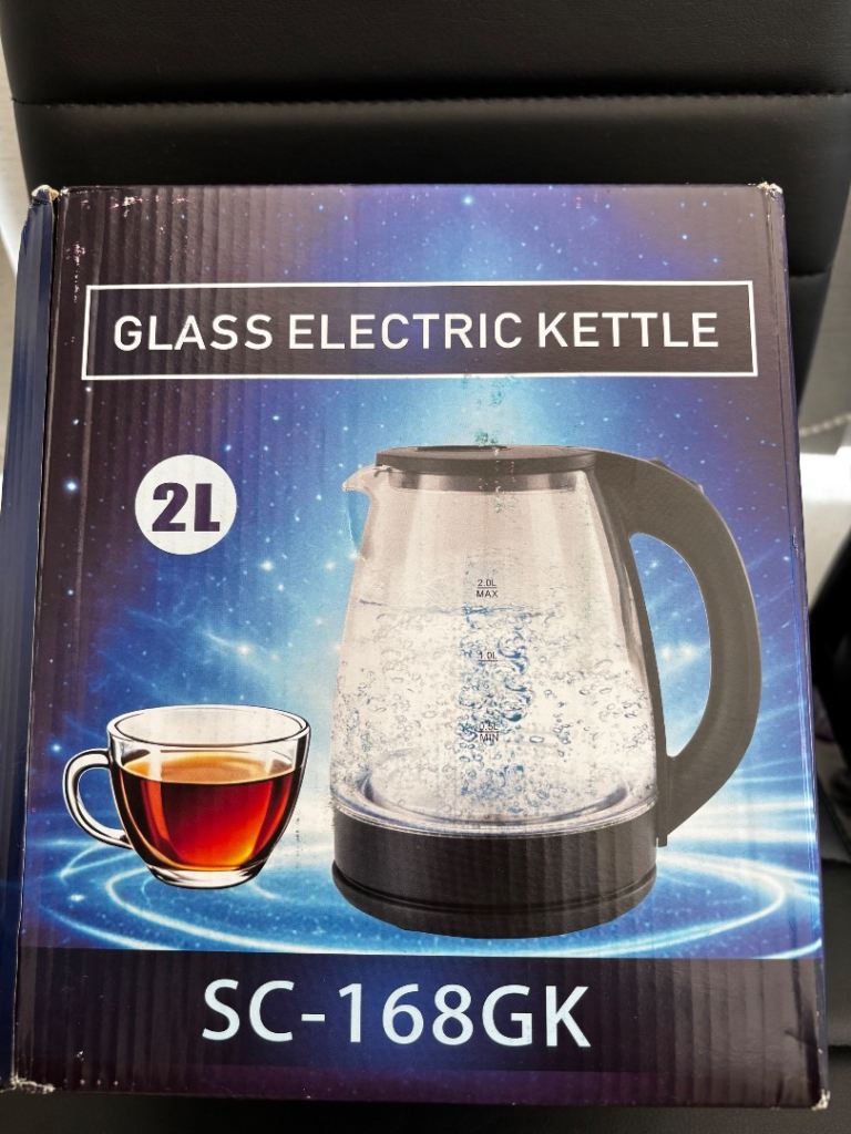 New Glass Electric Kettle 2L