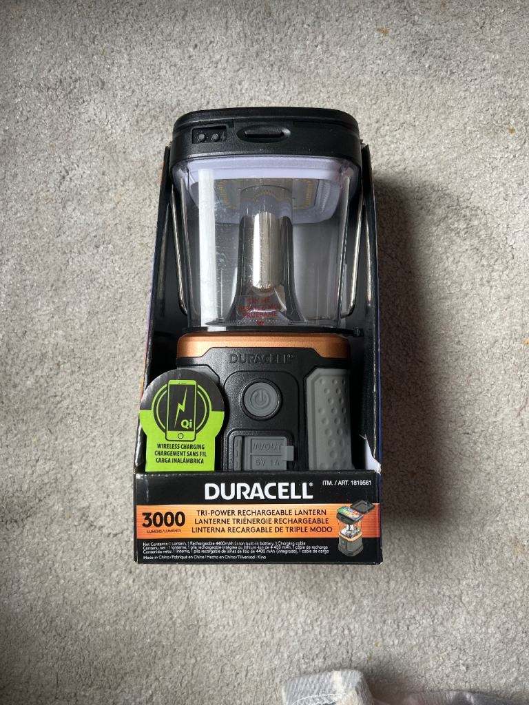 Camping light and charger 