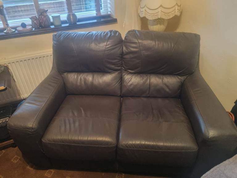 Next Two Seater Leather Sofa