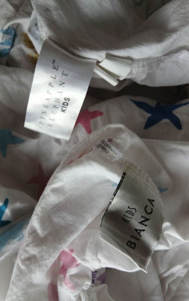 2 100% cotton single bed sheets