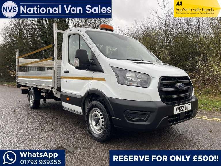 2022 Ford Transit 2.0 350 EcoBlue Leader Dropside 2dr Diesel Manual RWD L4 Euro 6 (s/s) (130  CHA...