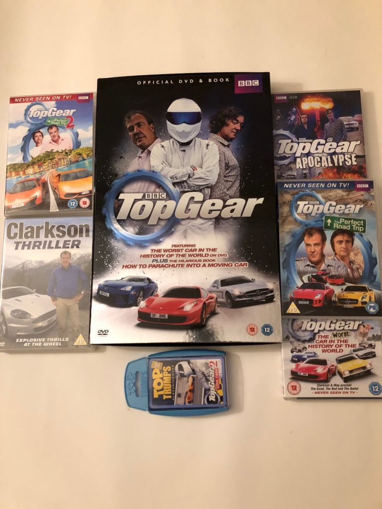 5 DVDS,OFFICIAL BOOK WITH DVD PLUS TOP TRUMPS