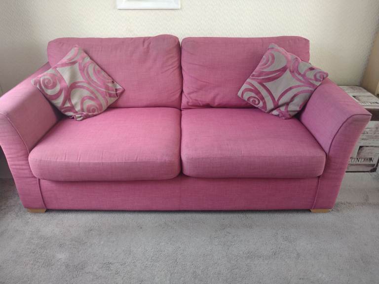 Free Pink DFS 3 Seater Sofa 