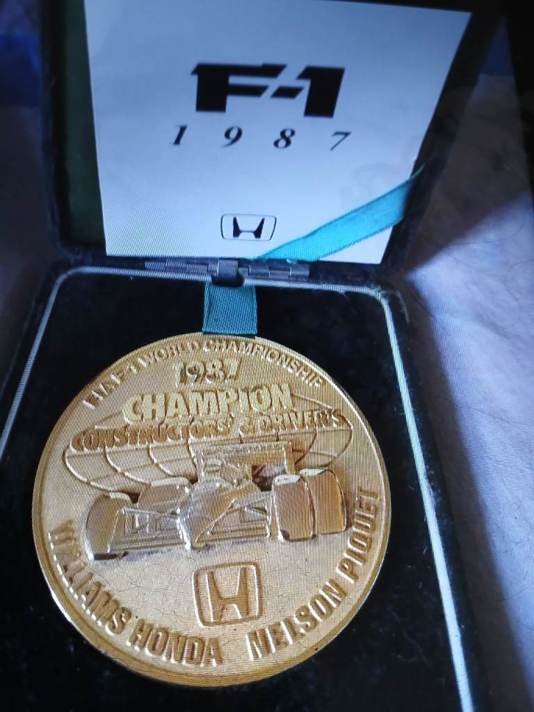 F1 world championship medal