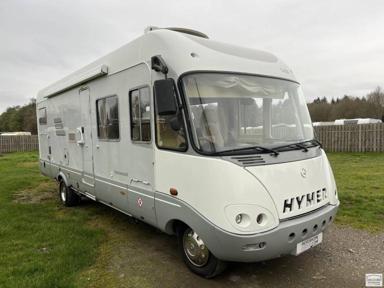 Hymer S820, A Class, 4 Berth, Rear Fixed Bed, Drop Down Bed, Sports Garage