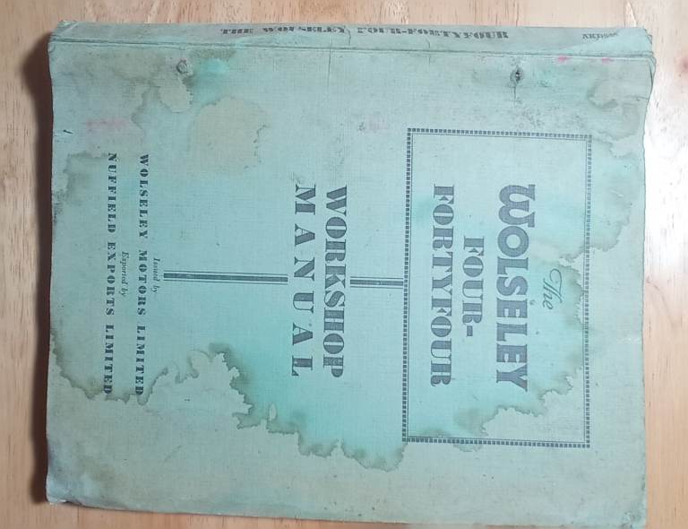 Wolseley 444 Workshop Manual 