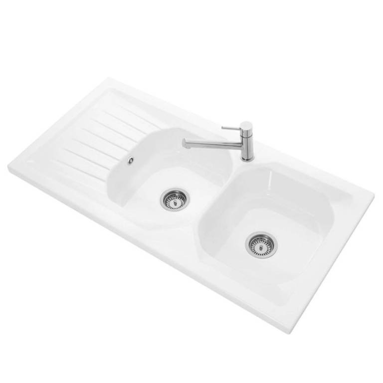Villeroy & Boch Provence 2.0 Double Bowl Ceramic Sink (EV90002)