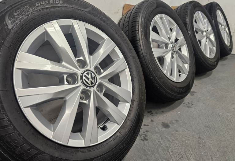 16" 5x120 Genuine VW Volkswagen T5 T6 Alloy wheels Tyres TRANSPORTER VAN CAMPER