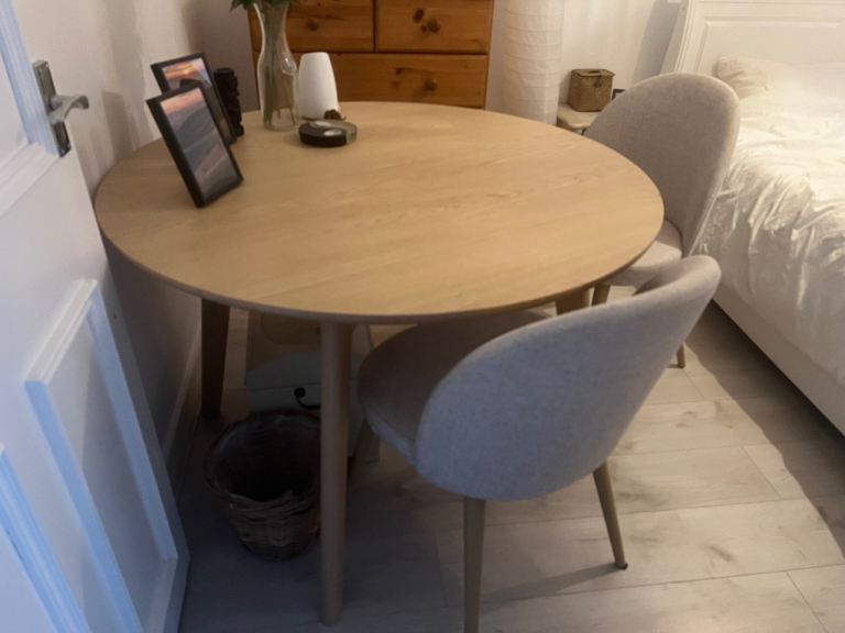 Solid Wood round Dining Table, Marks and Spencer’s