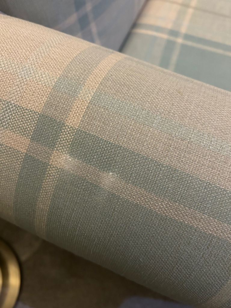 Blue and Cream Next armchair 