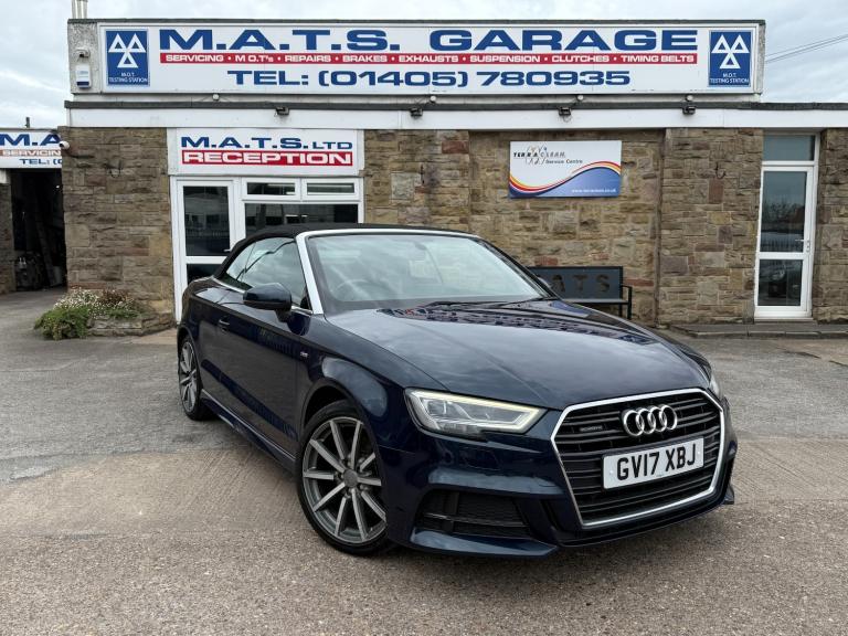 2017 Audi A3 2.0 TFSI Quattro S Line 2dr S Tronic CONVERTIBLE Petrol Automatic