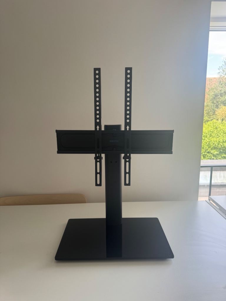 Black TV Stand with Swivel Bracket for 24-60 inch Screens