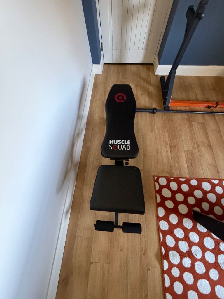 Muscle Squad Adjustable Heavy Duty Weight Bench – Excellent Condition