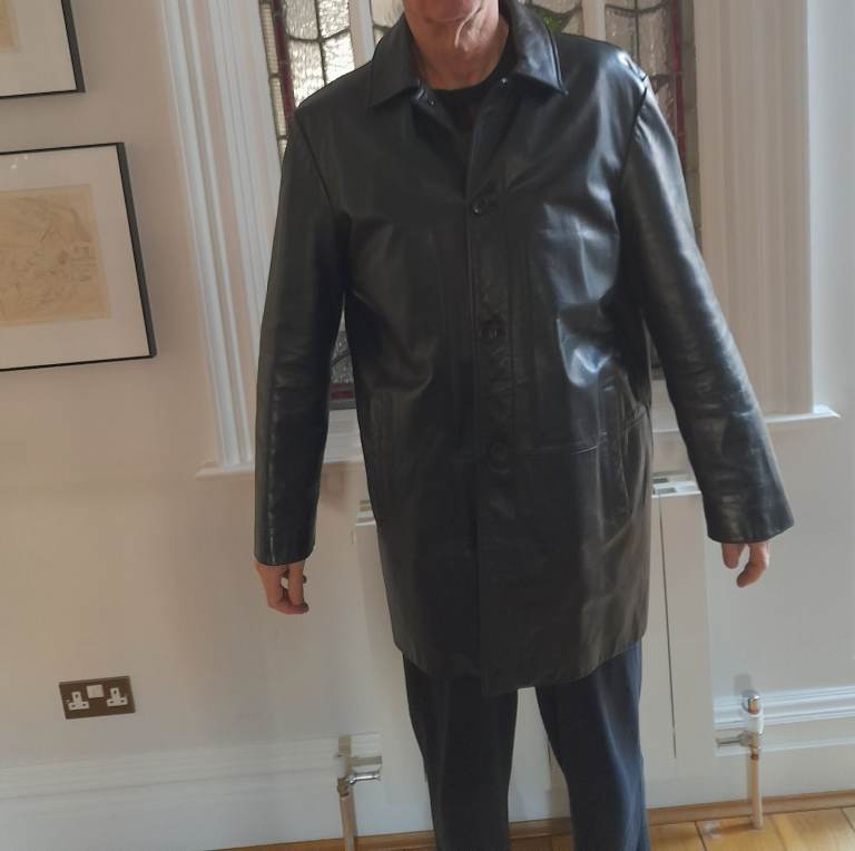 Banana Republic genuine black leather jacket