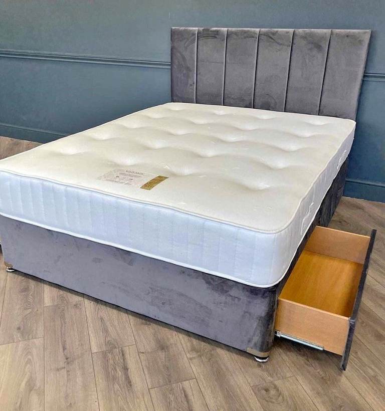 Comfortable Double & Small Double Divan Bed /With Mattress Brand New SAME DAY DELIVERY order Now🚚🚛