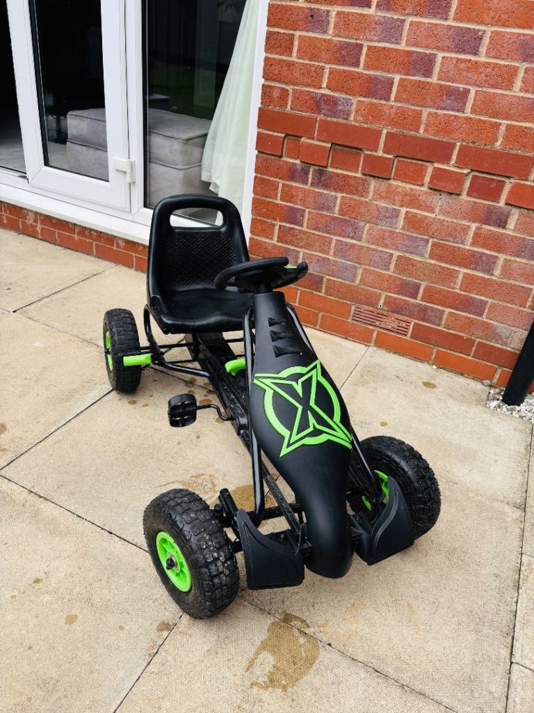 Pedal Go-Kart Black and Green – Good Condition