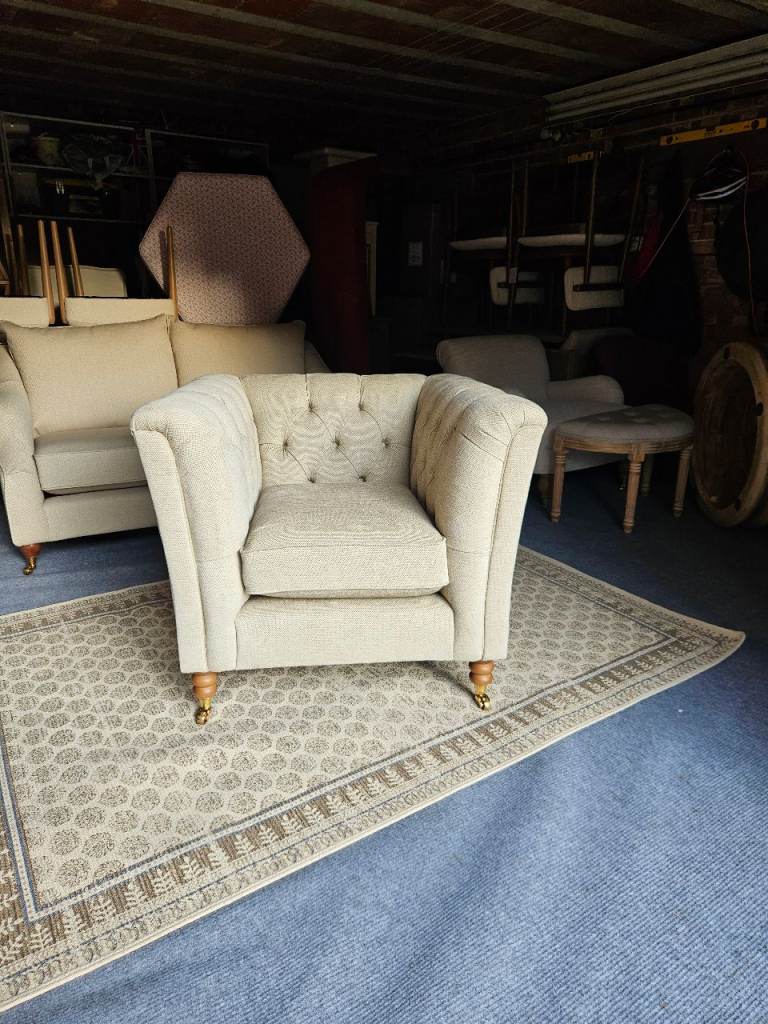 Laura Ashley Chatsworth Button Back Armchair RRP £1050