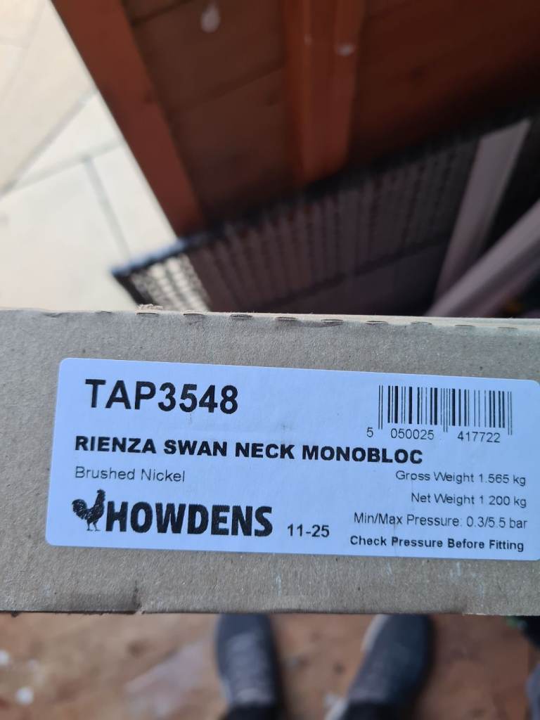 Kitchen sink monobloc tap