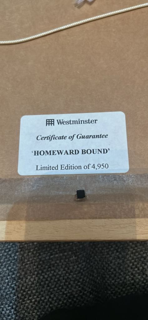 Timothy O’Brien Limited Edition signed print- Homeward Bound 