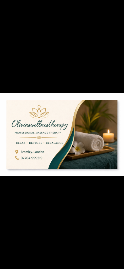 Massage therapy … located in bromley high street 