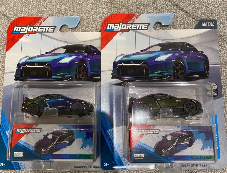 Majorette Metal Die-Cast Cars - New, Multicoloured Nissan GT-R R35 moving parts 