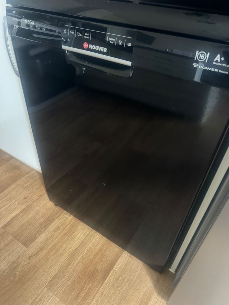 Hoover A+ black dishwasher