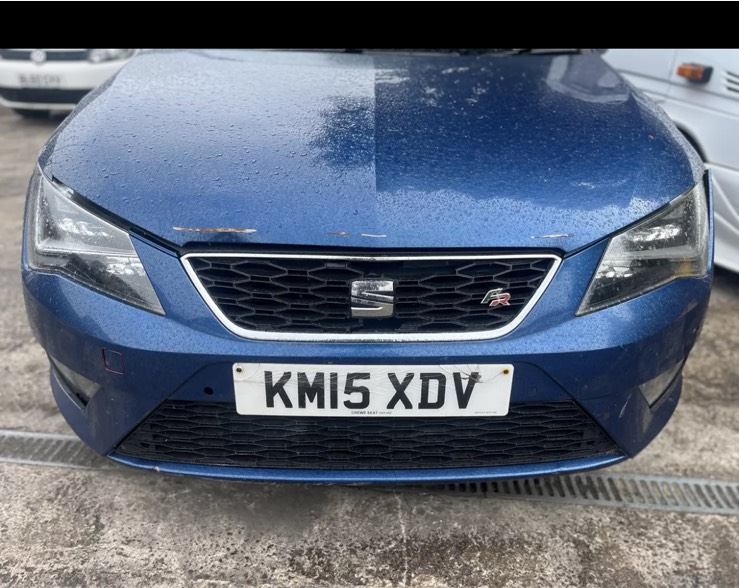 SEAT LEON MK3 FR TECHNOLOGY COMPLETE  2013 BUMPER (FRONT) BLUE LW5P