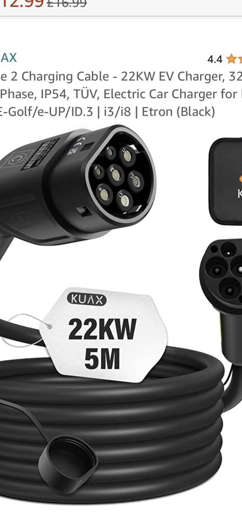 Charging cable Rrp on Amazon £150