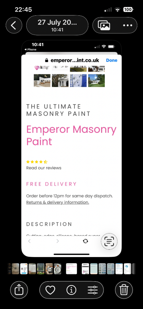 Emperor 2x10 litre tubs exterior emulsion