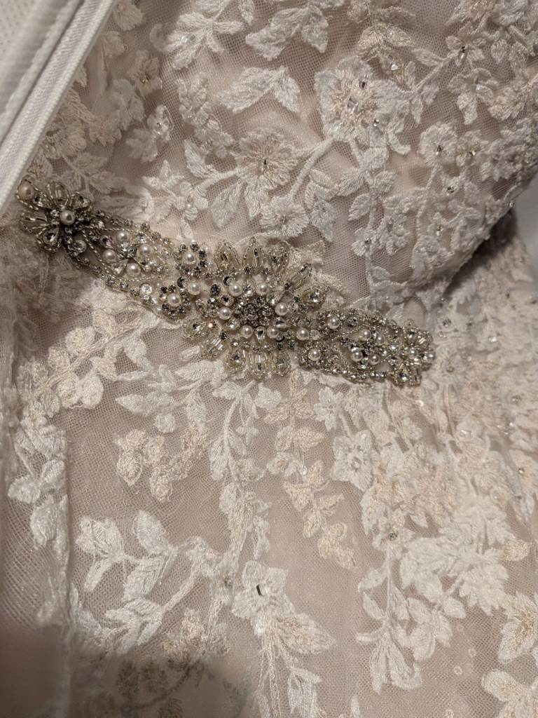 Wedding dress and underskirt 