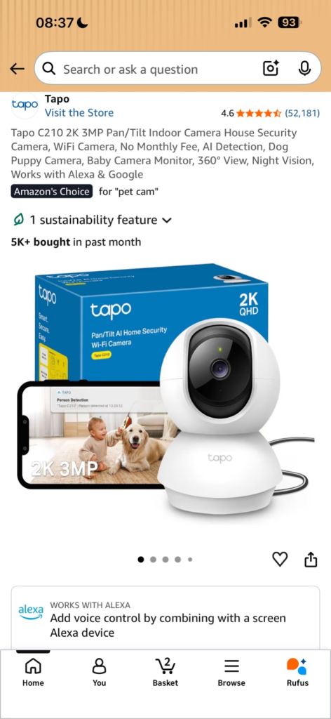Tapo camera 