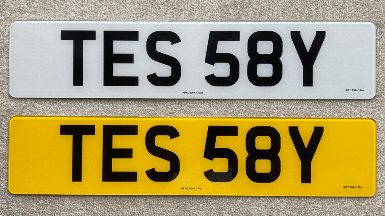 TES 58Y - Tess Tessa Tesla Model Y Private Number Plate Registration Reg Cherished Personalised