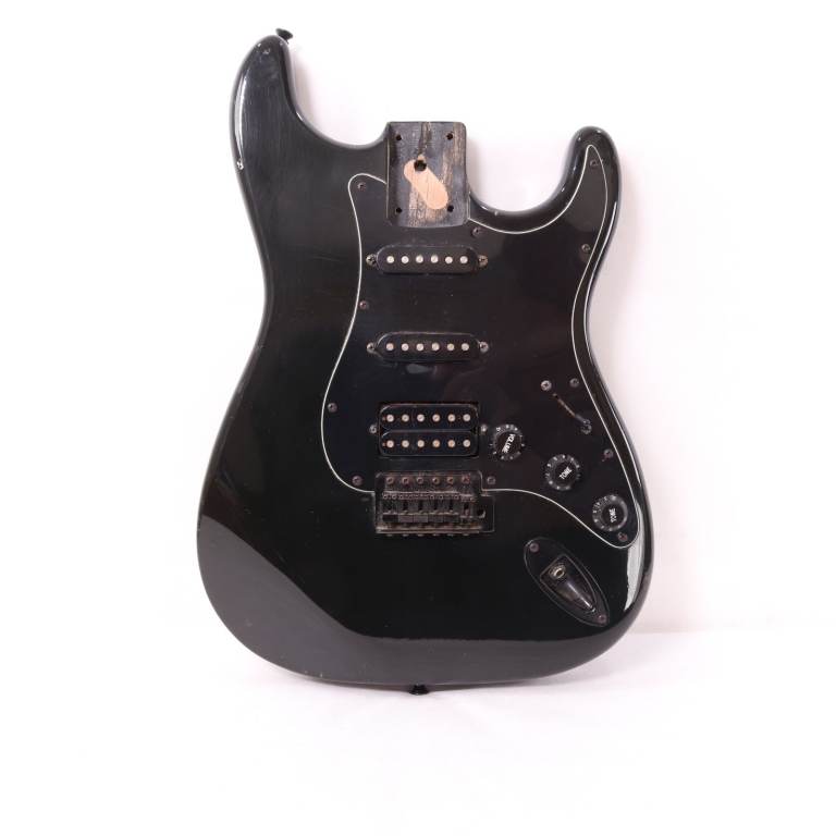 Marshall Rocket Special Stratocaster Loaded Guitar Body. Black.  R/H.