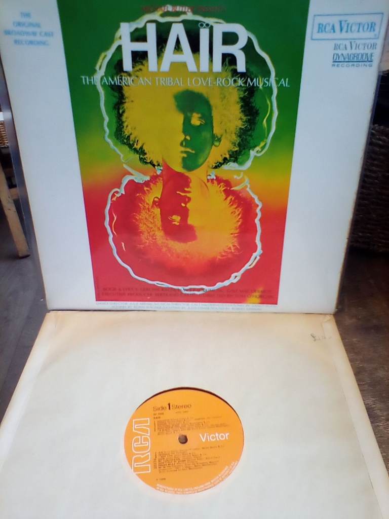HAIR,THE AMERICAN TRIBAL ROCK MUSICAL.THE ORIGINAL BROADWAY CAST RECORDING,Vinyl Album
