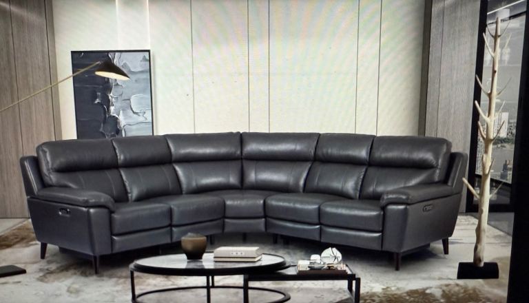 Dark Grey 5 Seater power recliner + Local delivery 