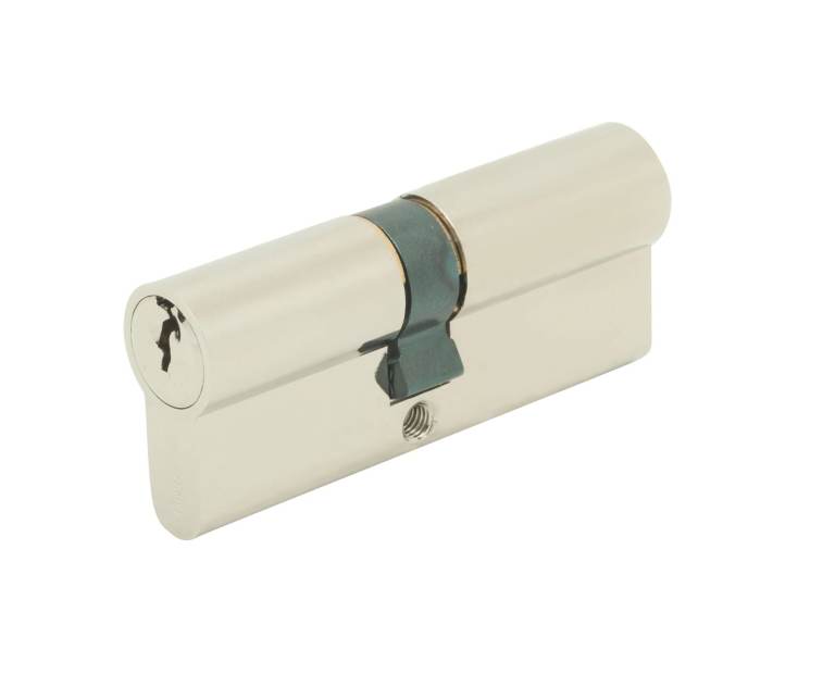  5-Pin 50mm x 50mm Euro Profile Cylinder Nickel UPVC Door