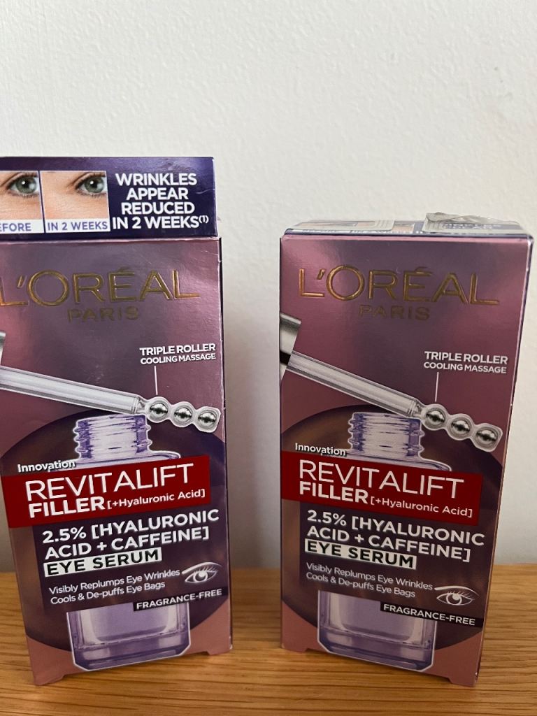 L’Oréal Revitalift Filler Eye Serum 20ml x 2