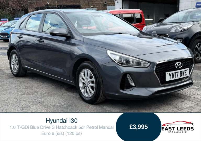 2017 Hyundai i30 1.0 T-GDi Blue Drive S Hatchback 5dr Petrol Manual Euro 6 (s/s) (120 ps) Hatchba...