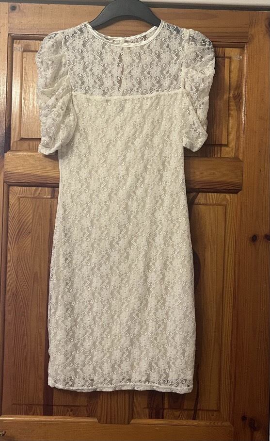 Cream lace dress