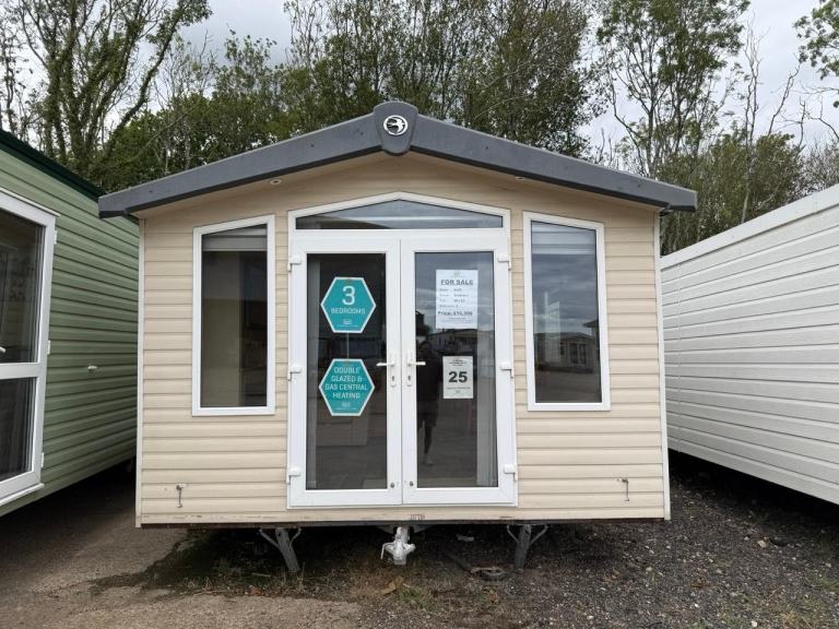 3 Bed Offsite Static Caravan - DG, CH, French Doors, Ensuite - Self Build Accom'
